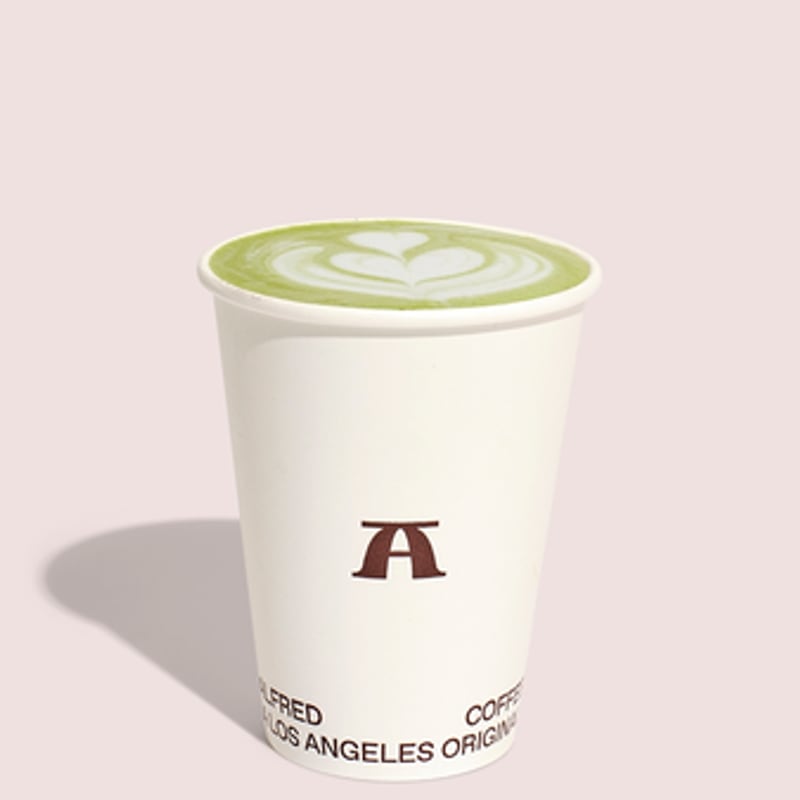 Hot Matcha Lavender Latte