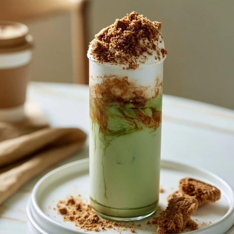 Cookie Butter Matcha Latte