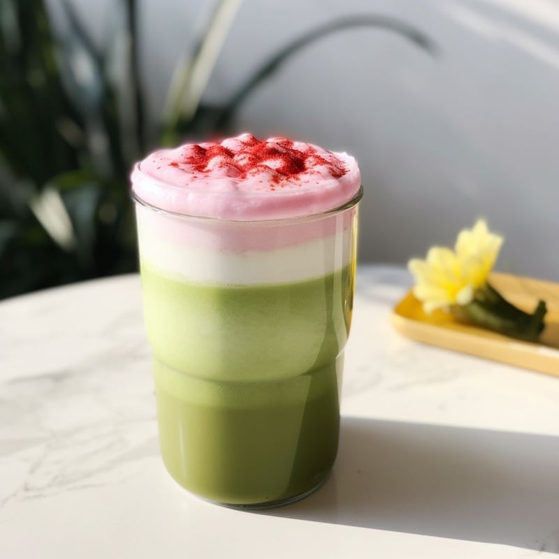 Hibiscus Cloud Matcha Latte