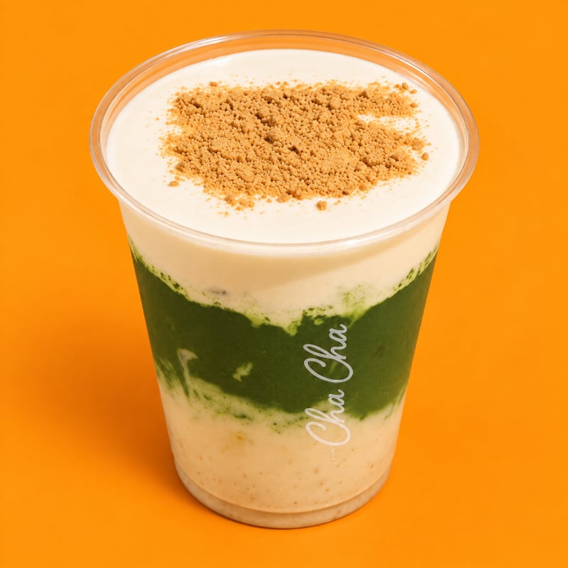 Iced Banana Graham Cloud Matcha Latte