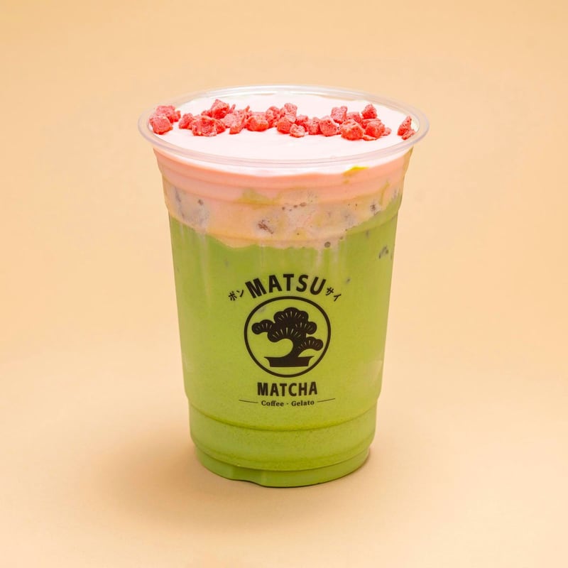 Guava Matcha Latte