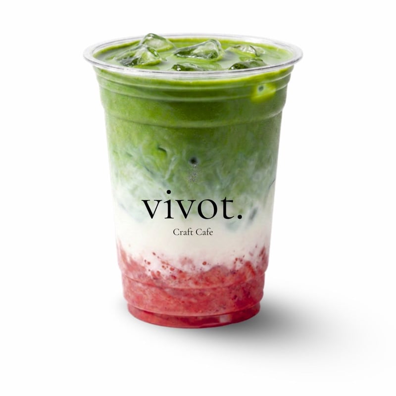 Raspberry Matcha Latte