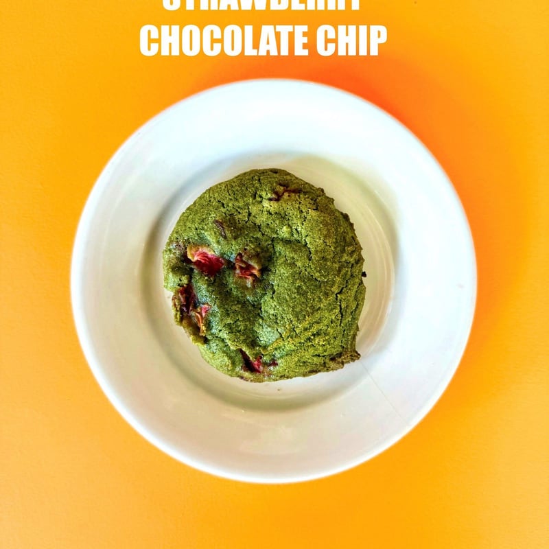 Green Tea Strawberry & Chocolate Chip Cookie